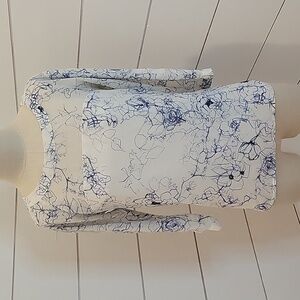 Sam Edelman small blue and white blouse